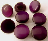 B0974 10mm Deep Cadbury Purple Polyester Shank Button - Ribbonmoon