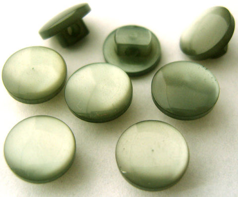 B0977 10mm Linden Green Polyester Shank Button - Ribbonmoon