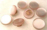 B0993 11mm Pale Rose Mauve Tint Polyester Shank Button - Ribbonmoon