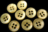 B1019 11mm Deep Cream 4 Hole Button with a Shimmery Iridescence - Ribbonmoon