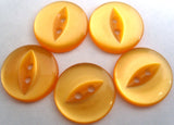 B10391 16mm Marigold 2 Hole Polyester Fish Eye Button - Ribbonmoon