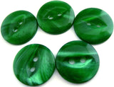 B10450 16mm Tonal Emerald Greens 2 Hole Polyester Fish Eye Button - Ribbonmoon