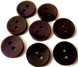 B1070 10mm Deep Plum Polyester Shirt Type 2 Hole Button - Ribbonmoon