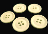 B10772 19mm Bridal White Matt 4 Hole Button