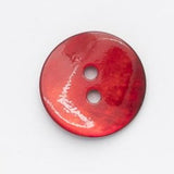 B18196 11mm Red Akoya Shell 2 Hole Button
