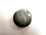 B11843 17mm Frosted Grey High Gloss Shank Button - Ribbonmoon
