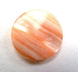 B11928 17mm Frosted Apricot Shimmery Polyester Shank Button - Ribbonmoon