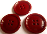 B12712 25mm Light Burgundy Glossy 4 Hole Button - Ribbonmoon