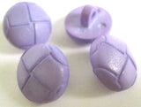 B12805 15mm Lilac Leather Effect "Football" Shank Button - Ribbonmoon