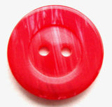 B12881 22mm Tonal Red and Pink Semi Pearlised 2 Hole Button - Ribbonmoon