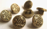 B13007 11mm Ant-Bronze Gilded Poly Shank Button - Ribbonmoon