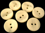 B1302 15mm Ivory Textured Bone Sheen 2 Hole Button - Ribbonmoon