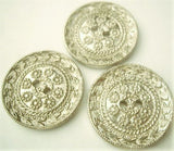 B1319 28mm Antique Silver Gilded Poly 2 Hole Button