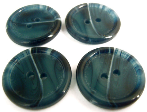 B13922 23mm Navy and Blue Polyester 2 Hole Button