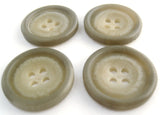 B13933 20mm Tonal Grey Bone Sheen Four Hole Button