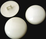 B1396 22mm Ceramic White Domed Gloss Shank Button - Ribbonmoon