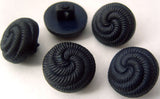 B1405C 15mm Navy Domed Textured Shank Buttons - Ribbonmoon