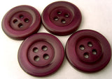 B1414C 20mm Tonal Plum Pearlised Polyester 4 Hole Buttons - Ribbonmoon