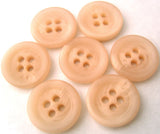 B1421 15mm Pale Rose Pink Matt 4 Hole Button - Ribbonmoon