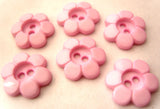 B14600 15mm Pale Pink Glossy 2 Hole Daisy Button - Ribbonmoon
