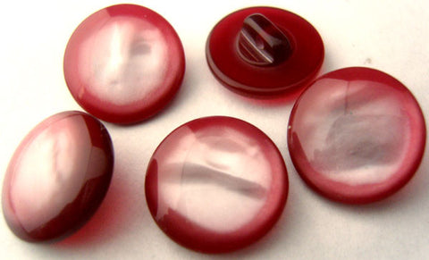 B15013 15mm Burgundy and Pearl Tonal Shimmery Shank Button - Ribbonmoon