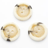 B11576 25mm Creamy Aaran Bone Sheen 2 Hole Button