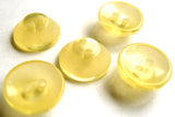 B15392 13mm Yellow Cream Tint Chunky Semi Translucent 2 Hole Button - Ribbonmoon