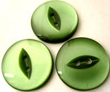 B15403 23mm Dusky Green 2 Hole Polyester Fish Eye Button - Ribbonmoon