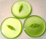 B15405 23mm Lime Green 2 Hole Polyester Fish Eye Button - Ribbonmoon