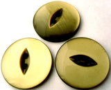 B15412 23mm Olive Green 2 Hole Polyester Fish Eye Button - Ribbonmoon