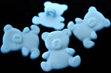 B15552 21mm Blue Teddy Bear Childrens Novelty Shank Button