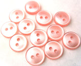 B14971 10mm Rose Pink Polyester Shirt Type 2 Hole Button