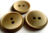 B16060 23mm Brown and Natural Beige Bone Sheen 2 Hole Button - Ribbonmoon