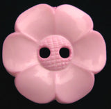 B16103 23mm Pale Pink Flower Shaped 2 Hole Button