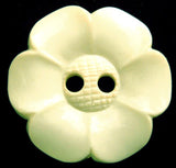 B16130 23mm Ivory Cream Flower Shaped 2 Hole Button