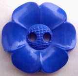 B16136 23mm Royal Blue Flower Shaped 2 Hole Button - Ribbonmoon