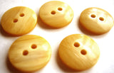 B16192 15mm Frosted Gold Gloss 2 Hole Button with a Shimmer - Ribbonmoon
