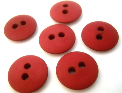 B16347 15mm Pale Burgundy Matt 2 Hole Button