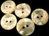 B1668 17mm Pearlised White and Textured Element 2 Hole Button - Ribbonmoon