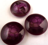B16700 23mm Tonal Purple Domed Button, Hole Built into the Back - Ribbonmoon