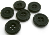 B16715 15mm Deepest Teal Soft Sheen 4 Hole Button