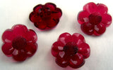 B16758 16mm Wine Glass Effect Flower Shaped Shank Button - Ribbonmoon