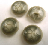 B16763 18mm Tonal Greys Domed Button, Hole Built into the Back - Ribbonmoon