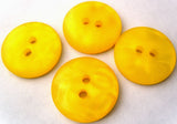 B1681 19mm Tonal Yellow Pearlised with a Subtle Iridescence 2 Hole Button - Ribbonmoon