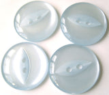 B16886 16mm Sky Blue Polyester Fish Eye 2 Hole Button - Ribbonmoon