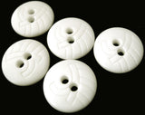 B1715 18mm White Gloss and Textured 2 Hole Button - Ribbonmoon
