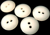 B1716 19mm Ice White Nylon Subtle Glittery Shimmer 2 Hole Button - Ribbonmoon