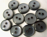 B7101 10mm Moonlight Blue Pearlised Polyester 2 Hole Button
