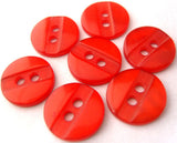 B1807C 12mm Flame Red / Orange Polyester 2 Hole Buttons - Ribbonmoon