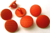 B1813 10mm Burnt Orange Matt Textured Shank Button - Ribbonmoon
